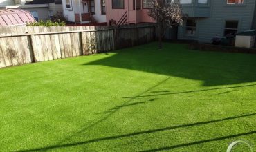 Front yard and backyard in San Francisco, California