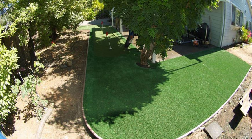 Synthetic grass for gardens in San Jose