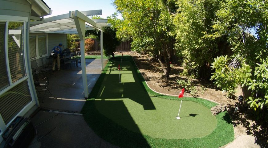 Looking for an artificial grass putting green in your home? Check these previous projects