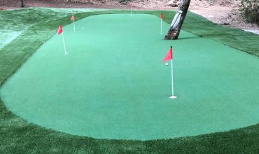 Artificial putting green in Corte Madera, California