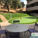 Artificial putting green installation in San Anselmo California