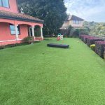 Artificial grass installation for backyard in Tiburon, San Francisco CA