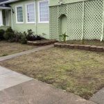 Front yard artificial grass installation in San Francisco - Before