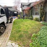 Synthetic turf installation for front yard in San Francisco, California - before