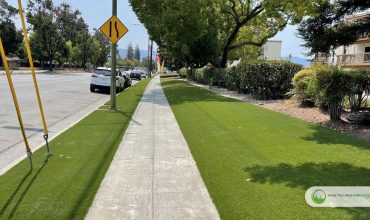 Outdoor Artificial Grass Installation: Gardens and Sidewalks