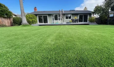 Artificial grass installation in Redwood City, California