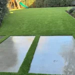 Fake grass installation